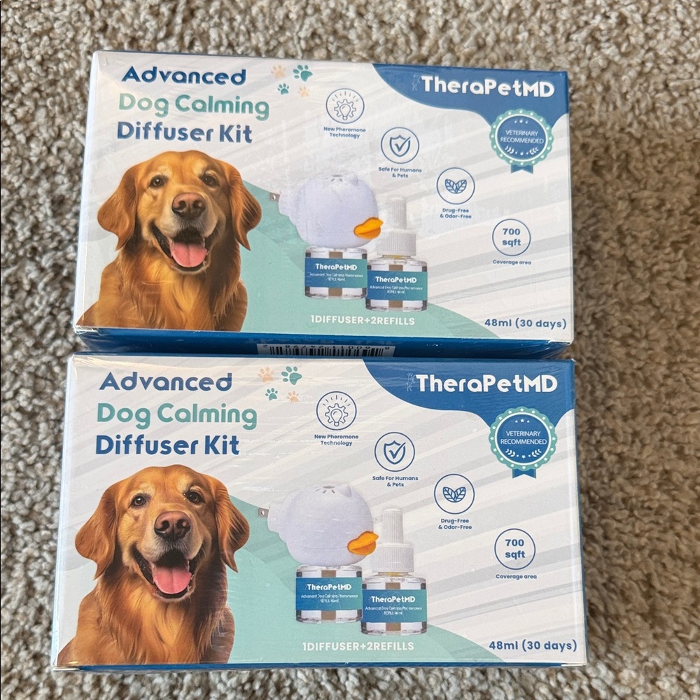2 Therapet MD Advanced Dog Calming Diffuser Kits– unopened